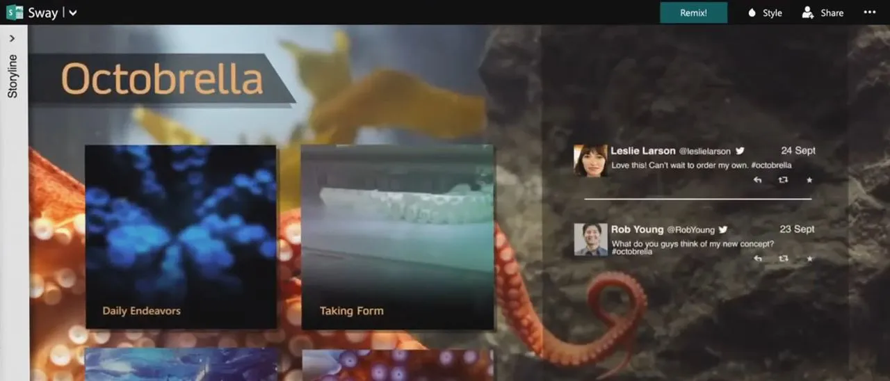 Office Sway, la nuova app per gli utenti creativi