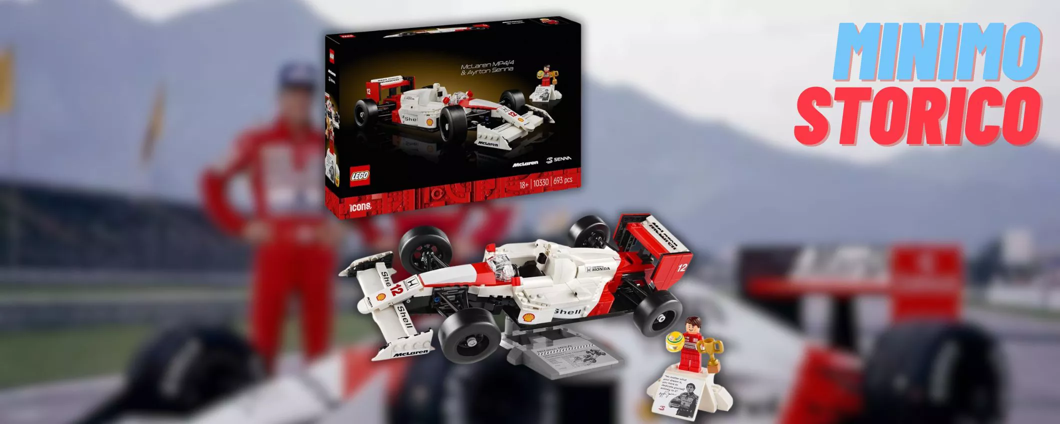 LEGO Icons McLaren di Ayrton Senna, un tributo leggendario ad un prezzo IMBATTIBILE (71,90€)