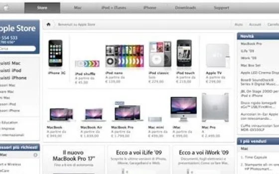 Apple Store di nuovo online