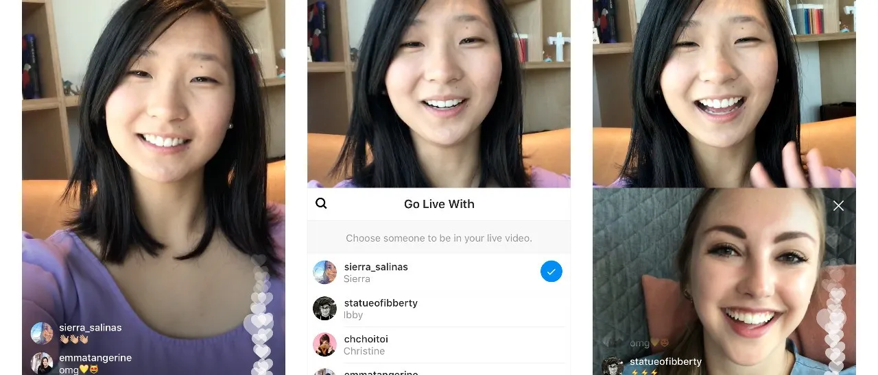 Instagram testa le dirette con gli amici