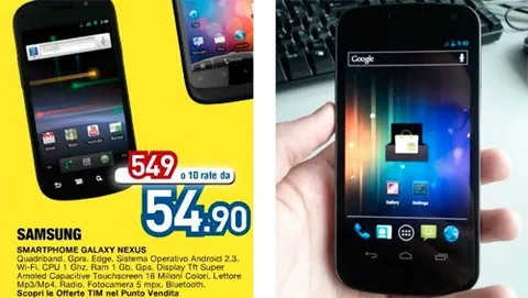 Samsung Galaxy Nexus già disponibile da Euronics?