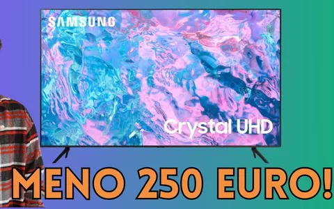 55 pollici SAMSUNG Crystal, qualità altissima, prezzo bassissimo MENO 36 PER CENTO!