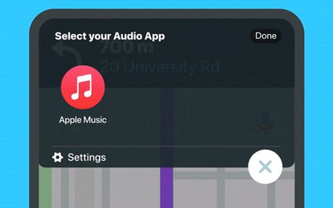 Sentire e gestire Apple Music su Waze