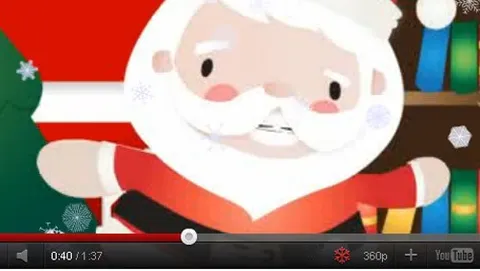 Anche sui video di YouTube nevica