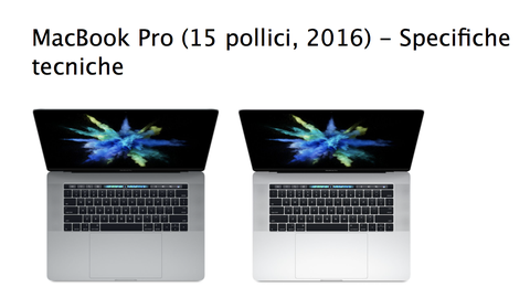 MacBook Pro con Touch Bar cambia nome: non è più 
