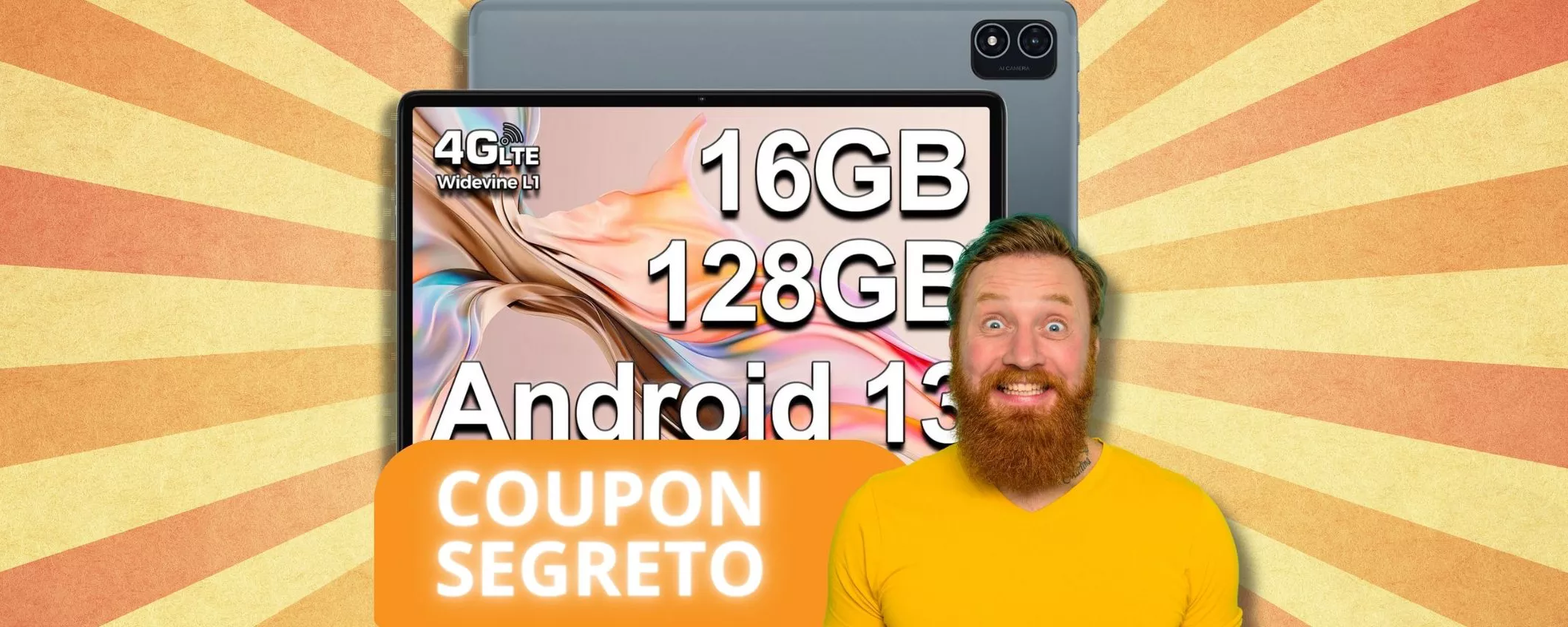 Tablet Android oggi a 70€ IN MENO: risparmi subito col COUPON SEGRETO