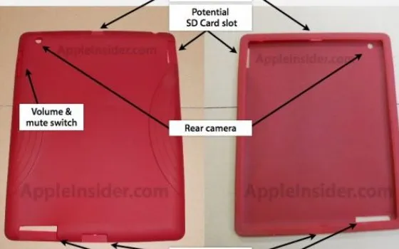 Nuove custodie rivelano slot SD e mini DisplayPort su iPad 2?