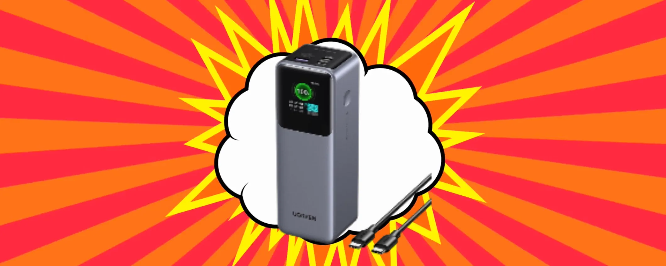 Maxi coupon sconto del -40% sul potentissimo Power Bank UGREEN