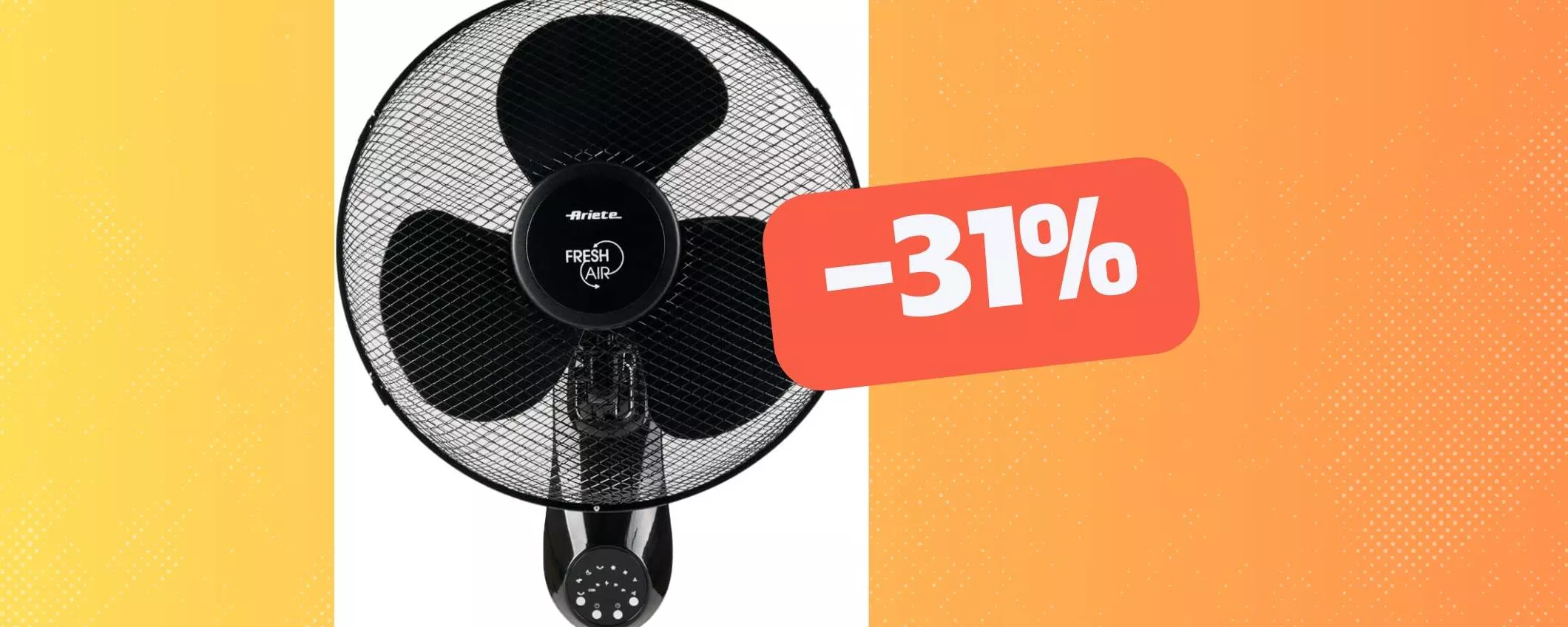 Sconfiggi il caldo col ventilatore Ariete: sconto del 32%