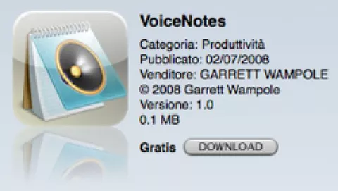 VoiceNotes: note audio per iPhone