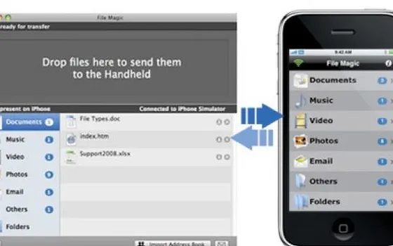 File Magic: spostare file tra computer e iPhone