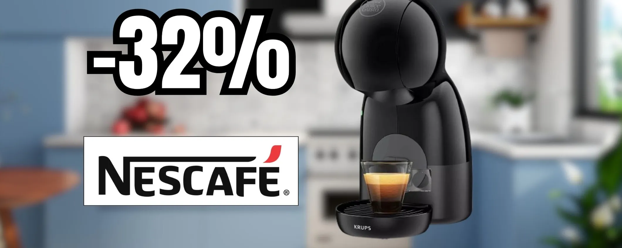 Macchina del caffè piccola e compatta: maxi sconto del 32% attivo