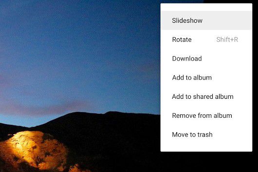 La nuova funzionalità per la visualizzazione di slideshow all'interno del servizio Google Foto