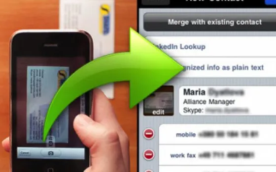 Business Card Reader, l'applicazione definitiva per biglietti da visita su iPhone