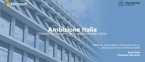 Microsoft lancia Ambizione Italia per la Scuola