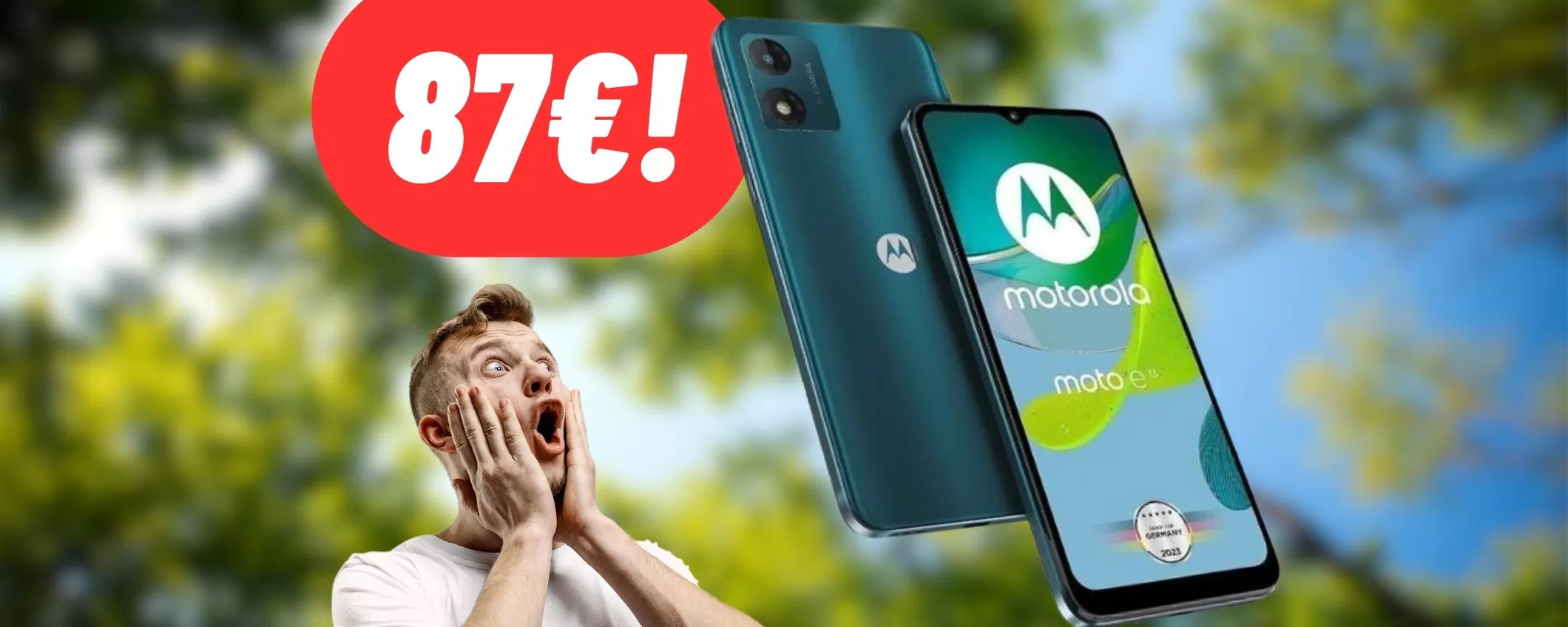 Motorola E13: oggi costa solo 87€ su Amazon, SCONTO OUTLET