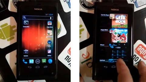 Nokia N9 con Android 4.0.3 Ice Cream Sandwich