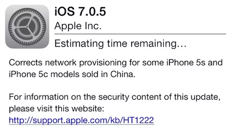 Apple rilascia iOS 7.0.5 per iPhone 5s e iPhone 5c