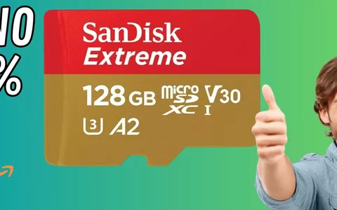 SanDisk Extreme 128 GB, velocità estrema, sconto estremo! Oltre META' PREZZO!