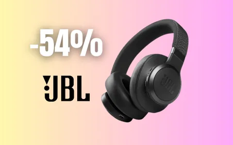 Cuffie JBL on-ear con un design premium e audio di qualità top (-54%)
