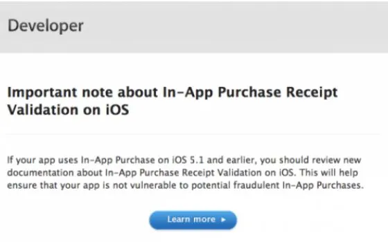 Apple tapperà la falla degli acquisti in-app su iOS 6