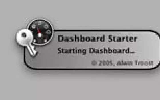 Dashboard Starter: velocizzare l'avvio delle widget