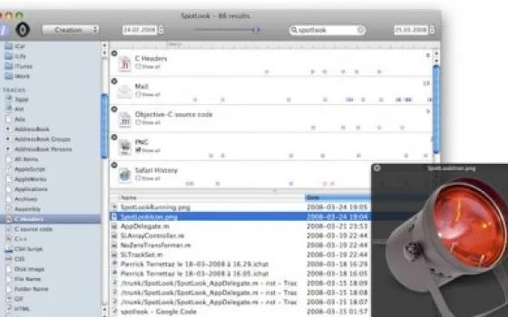 SpotLook: una migliore interfaccia per Spotlight