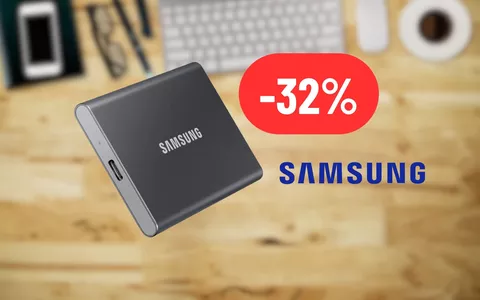 SSD esterno Samsung: porta a spasso 1TB do storage in sconto del 32%