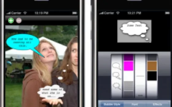 TalkBubbles per iPhone e iPod Touch