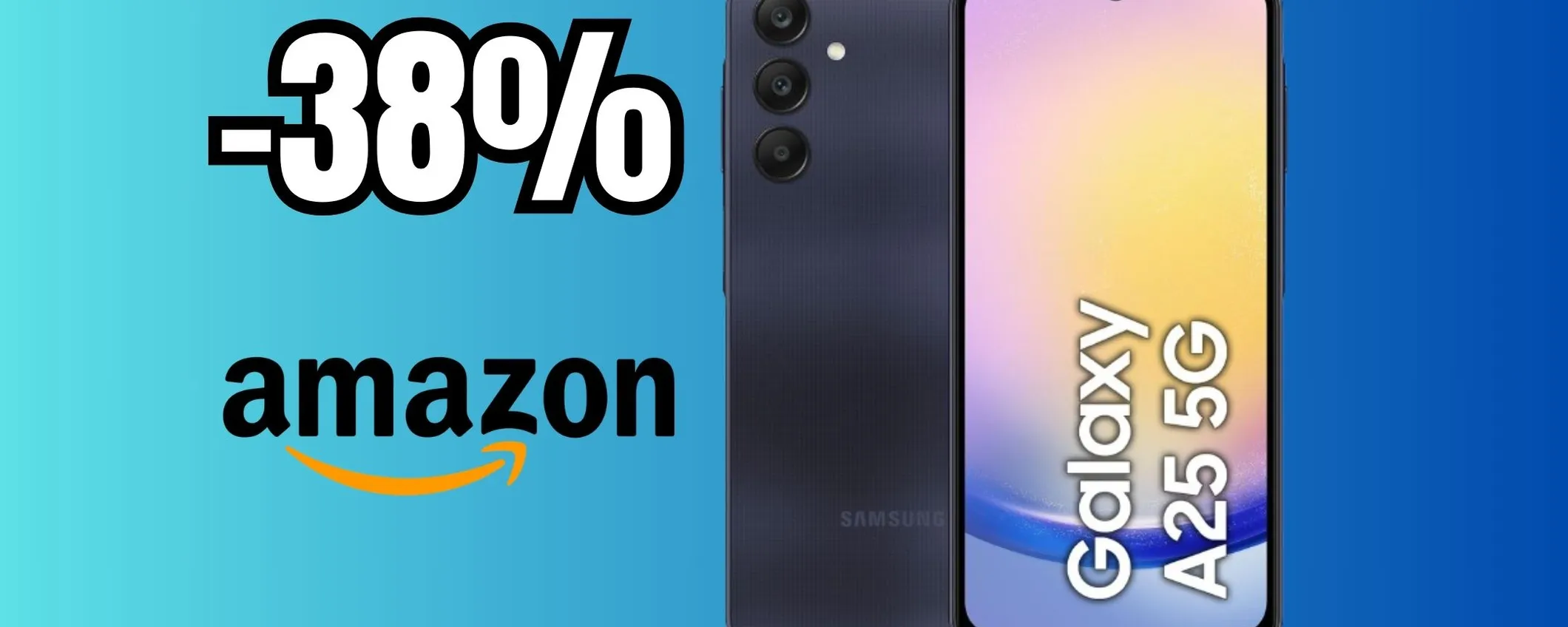 Samsung Galaxy A25: design premium, display AMOLED e fotocamera Sony (-38%)
