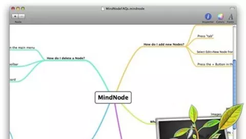 MindNode: costruire mappe mentali su Leopard