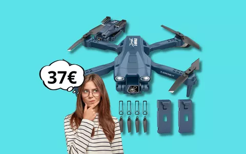 Drone Pieghevole con Telecamera a soli 37 euro: vivi panorami mozzafiato!