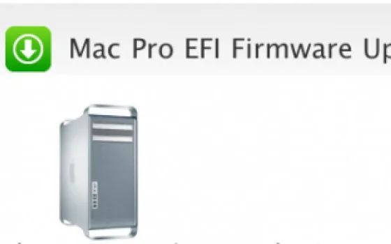 Aggiornamento EFI firmware 1.4 per Mac Pro (inizio 2009)