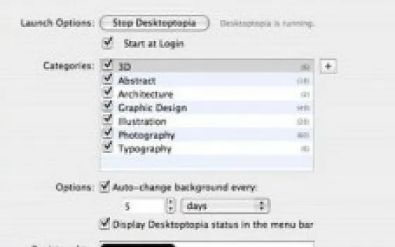Desktoptopia: sfondi della Scrivania ad orari programmati