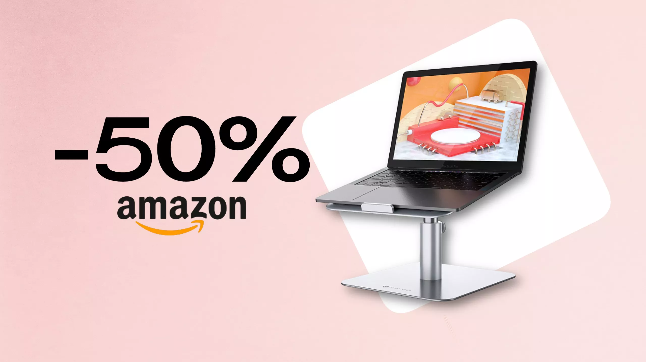Supporto laptop in alluminio: FAVOLOSO SCONTO 50% - Melablog
