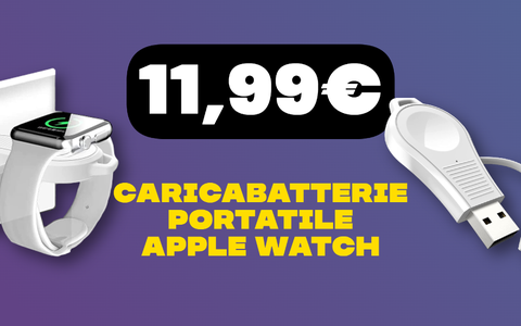 Caricabatterie portatile per Apple Watch ad un PREZZO IRRISORIO