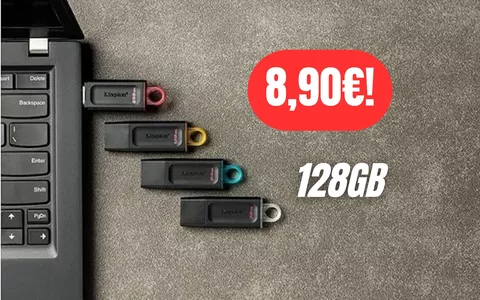 Pennetta USB Kingston da 128GB ad un PREZZO REGALATO (-55%)