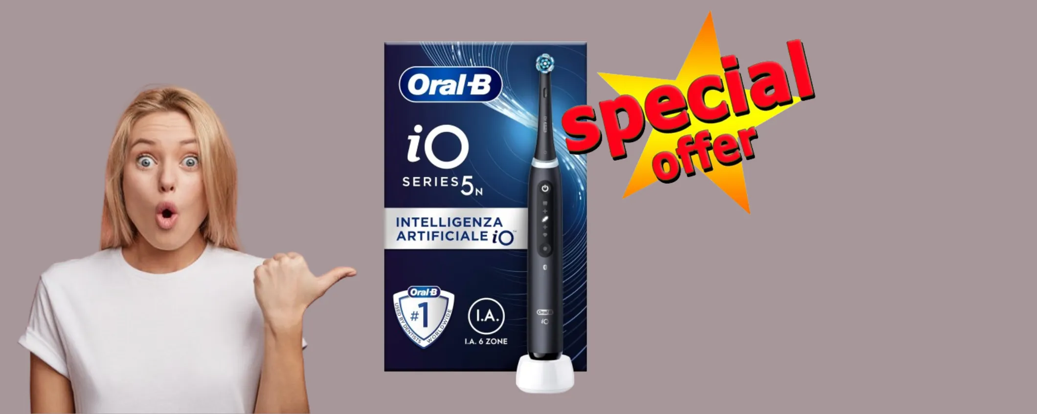 Spazzolino Elettrico Ricaricabile Oral-B a meno di metà prezzo: occasione irripetibile