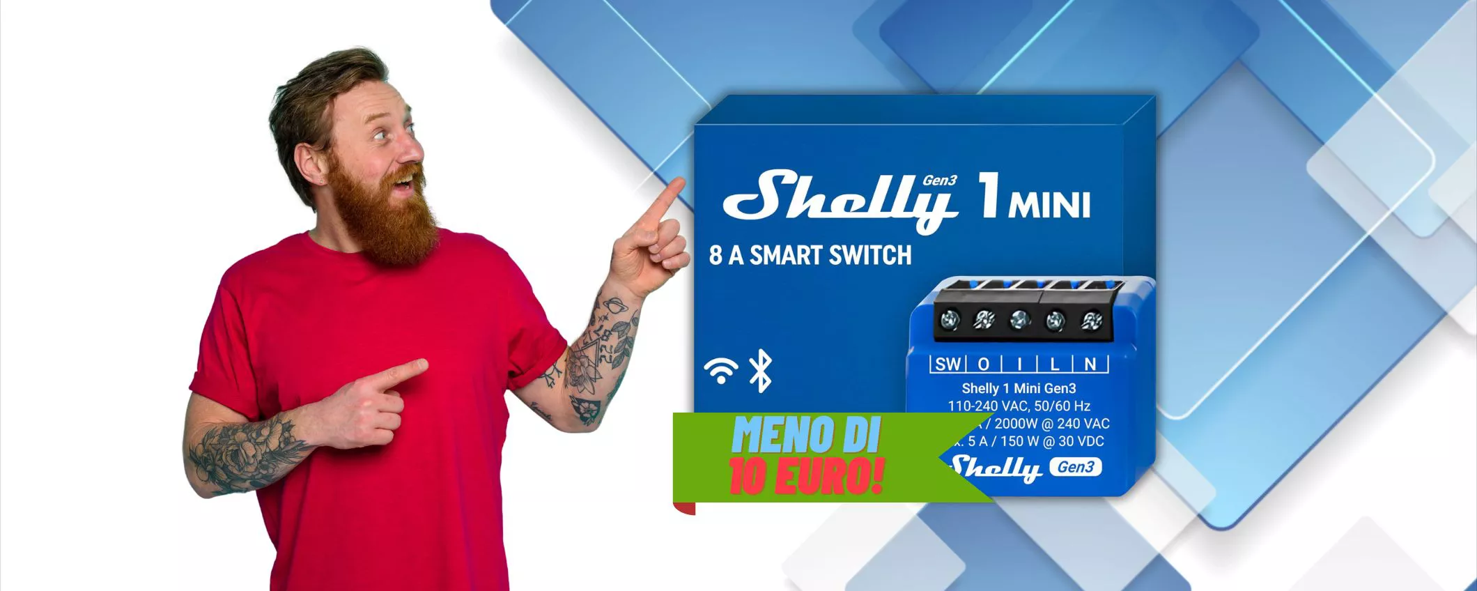 Shelly Plus 1 Mini, con MENO di 10€ la tua casa diventa SMART