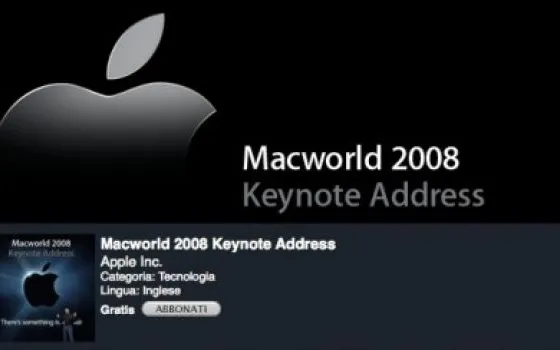 MWSF: Il keynote disponibile su iTunes