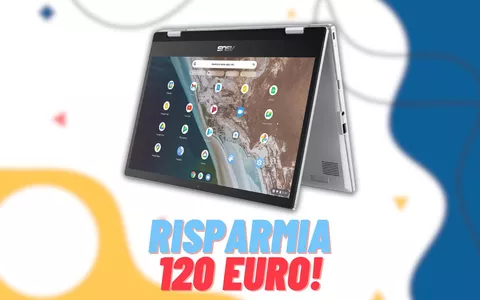 120€  IN MENO sull'ASUS Chromebook Flip: una rivoluzione tecnologica