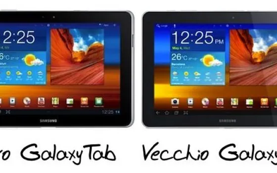 Samsung modifica il Galaxy Tab a causa di Apple