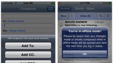 MailRoom, ancora un'interessante app iPhone per Gmail