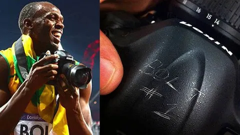 Nikon D4 autografata Usain Bolt in vendita