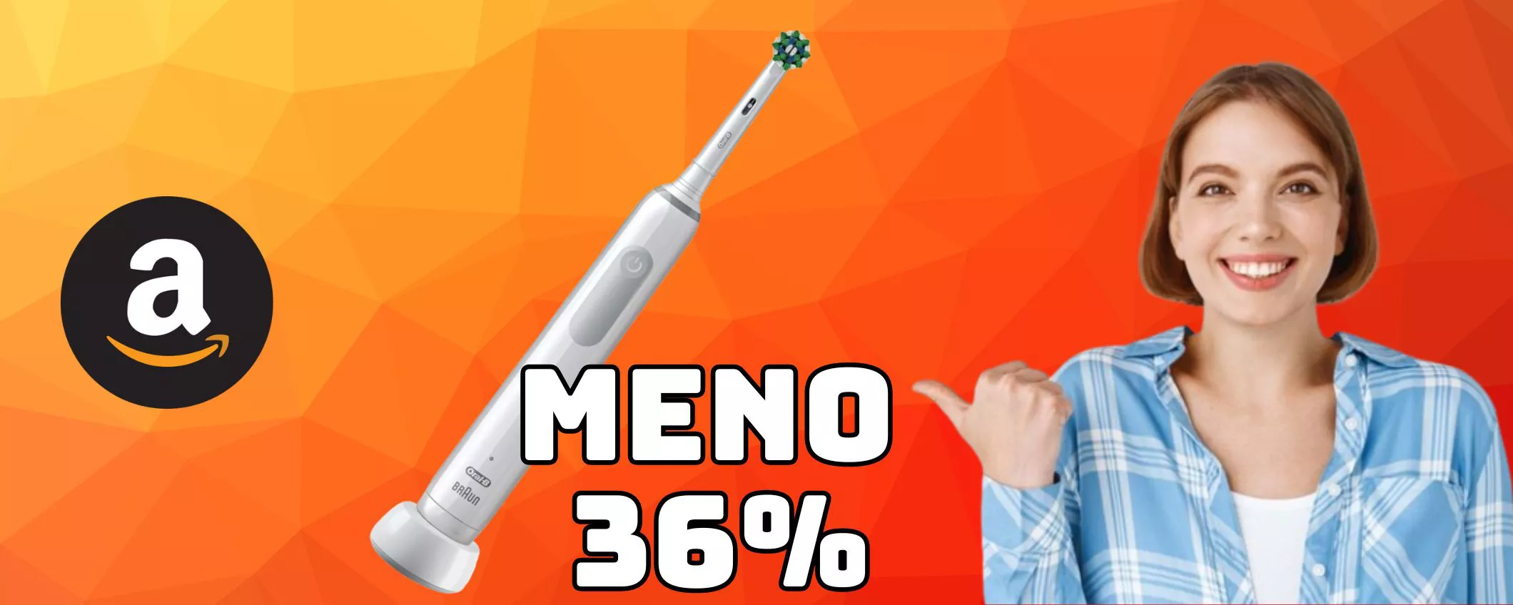 Oral-B Spazzolino ElettricoPro 3 3500N, sorriso smagliante con sconto top MENO 36 PER CENTO!