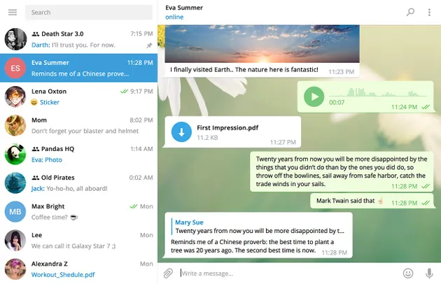 Telegram Desktop 1.0