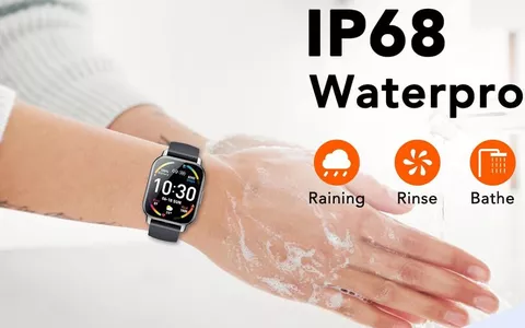 Smartwatch da 1,85'' Hoxe: monitori la tua salute ed effettui e ricevi chiamate (31€)