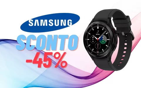 Samsung Galaxy Watch4  SCONTATISSIMO: risparmi il 45%