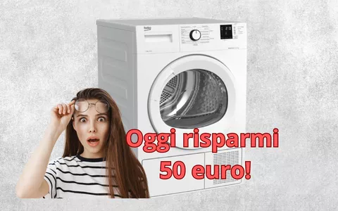 Il bucato non si asciuga? L'Asciugatrice Beko ora la paghi solo 288 euro, ecco come