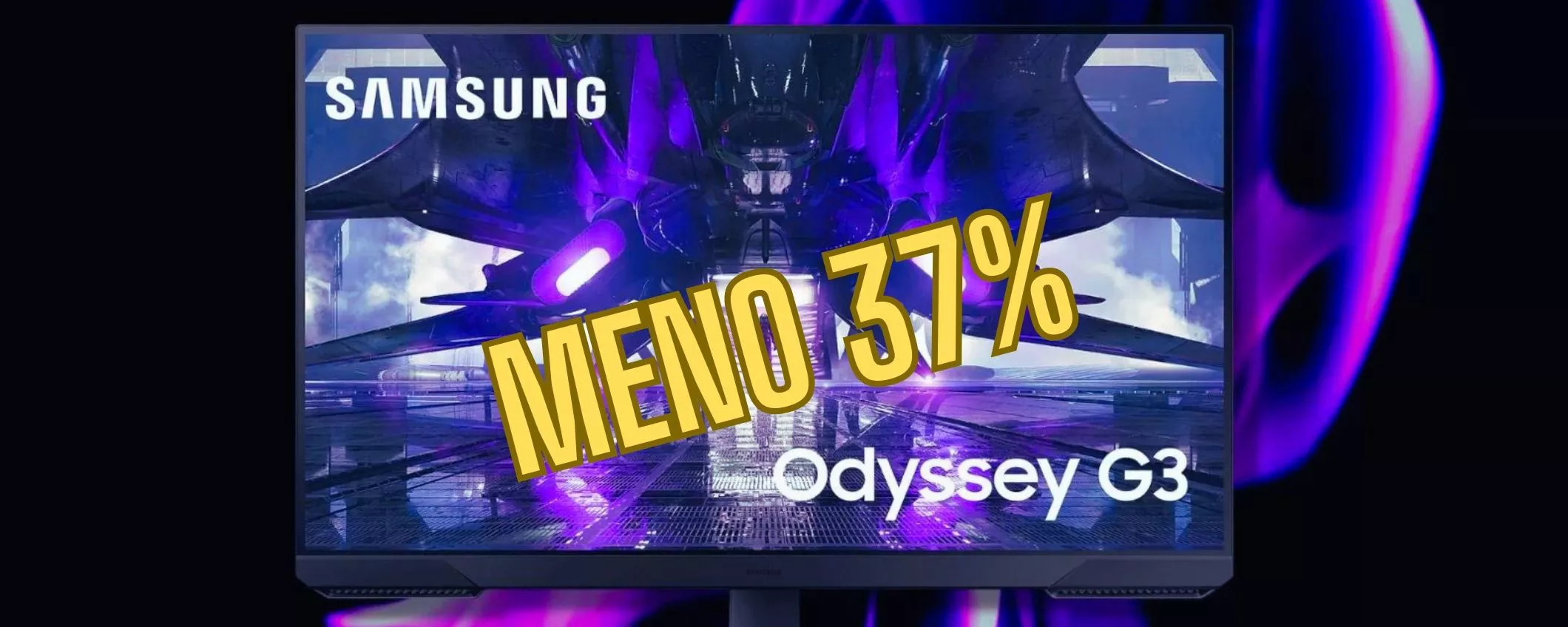 Solo Amazon può: MENO 37 PER CENTO su Samsung Monitor Gaming Odyssey G3!